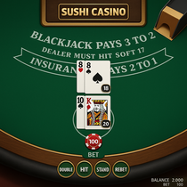 Sushi Casino - Blackjack Table Game - Card Games