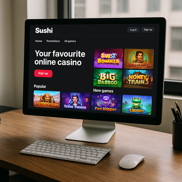 Sushi Casino - Desktop Interface - Modern Design
