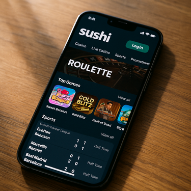 Sushi Casino - Mobile Interface - Responsive Gaming